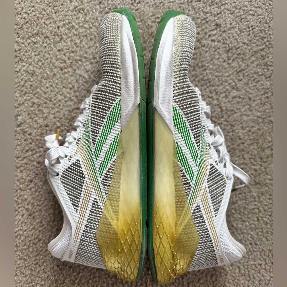 Reebok CrossFit Nano 8 Saint Patrick’s Day Gold Coin print sneakerS - LIMITED 🍀